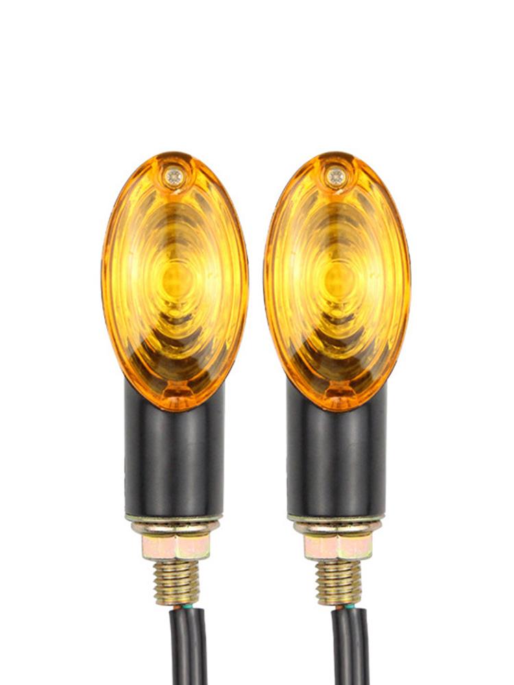 2Pcs Universal Motorcycle Turn Signal Lights Indicator Blinker For Honda Suzuki Kawasaki Yamaha Aprilia Incandescent Lamp