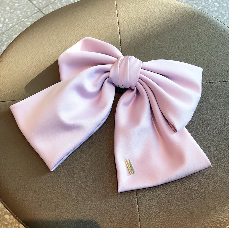 Large Fabric Bow Hair Clip - Korean Fairy Style Ponytail & Top Clip