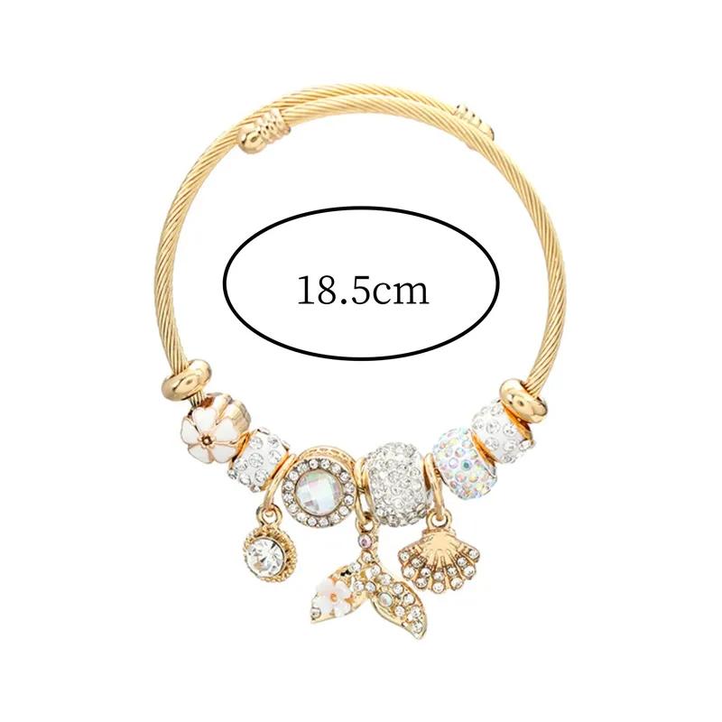 1 Women's Fashion Multi Element Beaded Mermaid Bracelet Bracelet, Wedding Daily Wear Matching Accessories