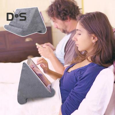 Schwammkissen-Tablet-Halter, Leseständer mit mehreren Winkeln, gepolstertes Lesekissen für Tablet, Handy, Bett, Couch