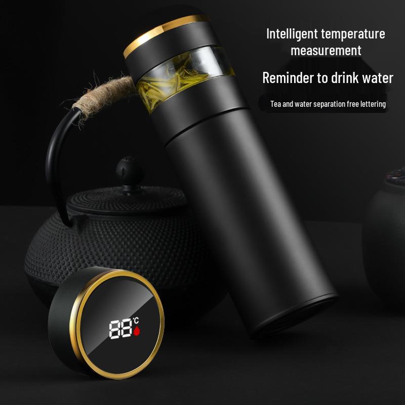 316 Stainless Steel Smart Insulated Cup with Tea Infuser – Premium Vacuum Water Bottle for Office & Business Gifts