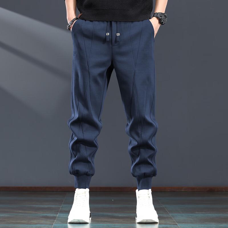 Jieleinuo Men's Anti-Wrinkle Loose Fit Jogger Sweatpants