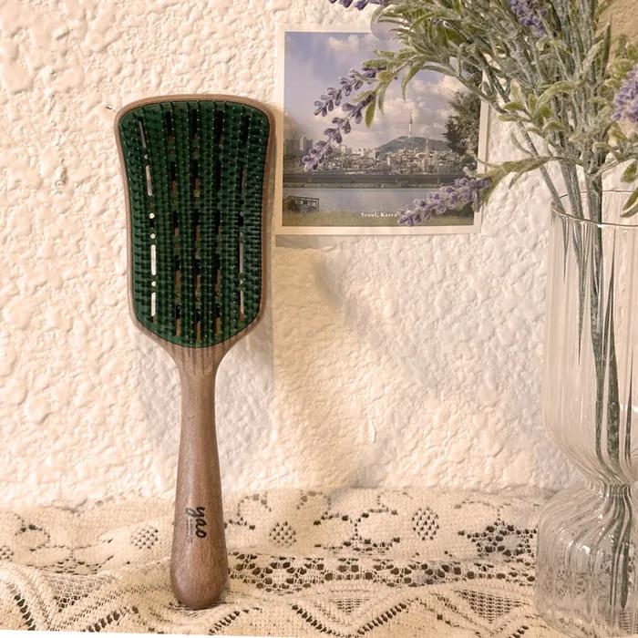 Hairbrush Wood Smoothing Detangle Dry Comb
