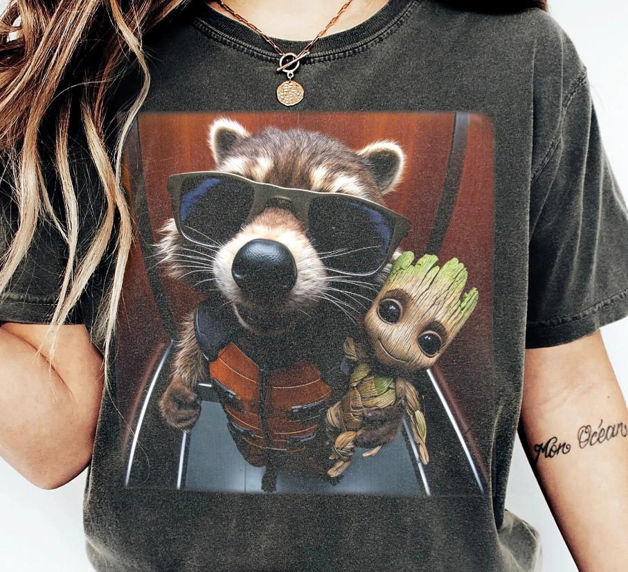 Rocket Raccoon x Groot Shir Unisex T-Shirt XXXXL
