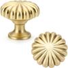 2-10Pcs Brushed Gold Cabinet Knobs Zinc Alloy Vintage Drawer Pulls for Kitchen Dresser Wardrobe
