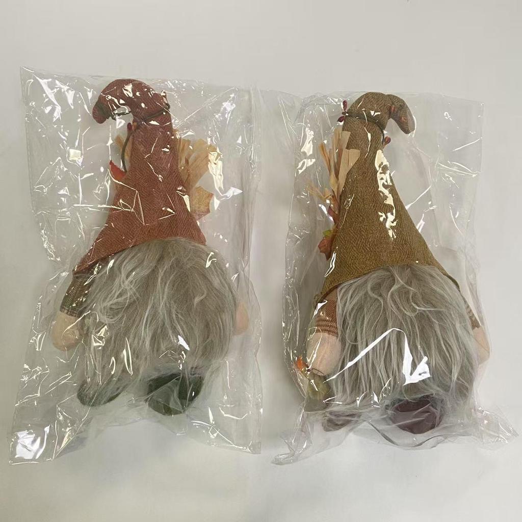 Thanksgiving Autumn Light-Up Maple Leaf Gnome Ornament