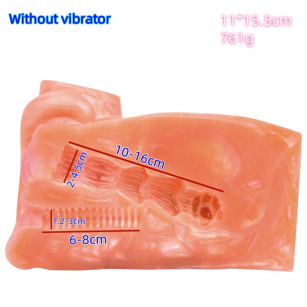 Płynny silikonowy masturbator 761G 11*15,5CM Jet Cup z wibratorem zabawki erotyczne dla mężczyzn analogowy kot pochwa symulowane zwierzę tyłek anal