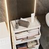 Foldable Laundry Basket Bathroom Multi-layer Clothes Storage Basket Household Storage Shelf Fruit Shelf Rolling Utility Cart