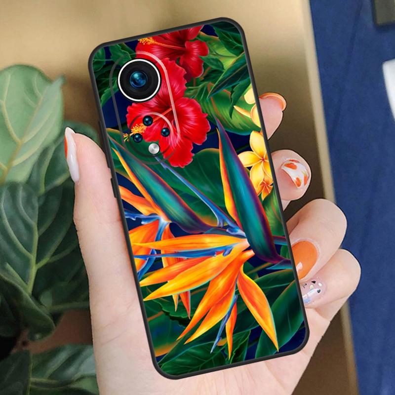 Tropical Paradise Hawaiian Birds Case For Honor Magic 7 Lite 5 6 Pro Honor X9a X8b X9b X8a X8 X9 X9c 50 70 90 200 Lite Cover