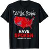 We The People Have Spoken January 20 2025 Trump Election Map Cotton Men T Shirt