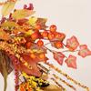 Harvest Festival Maple Leaf & Berry Wreath - Thanksgiving/Halloween Decor