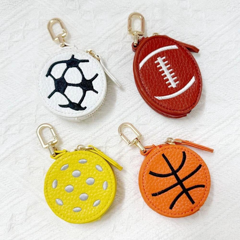 Creative Mini Coin Bag PU Leather Earphone Storage Bag Keychain Coin Purse  Backpack Decoration