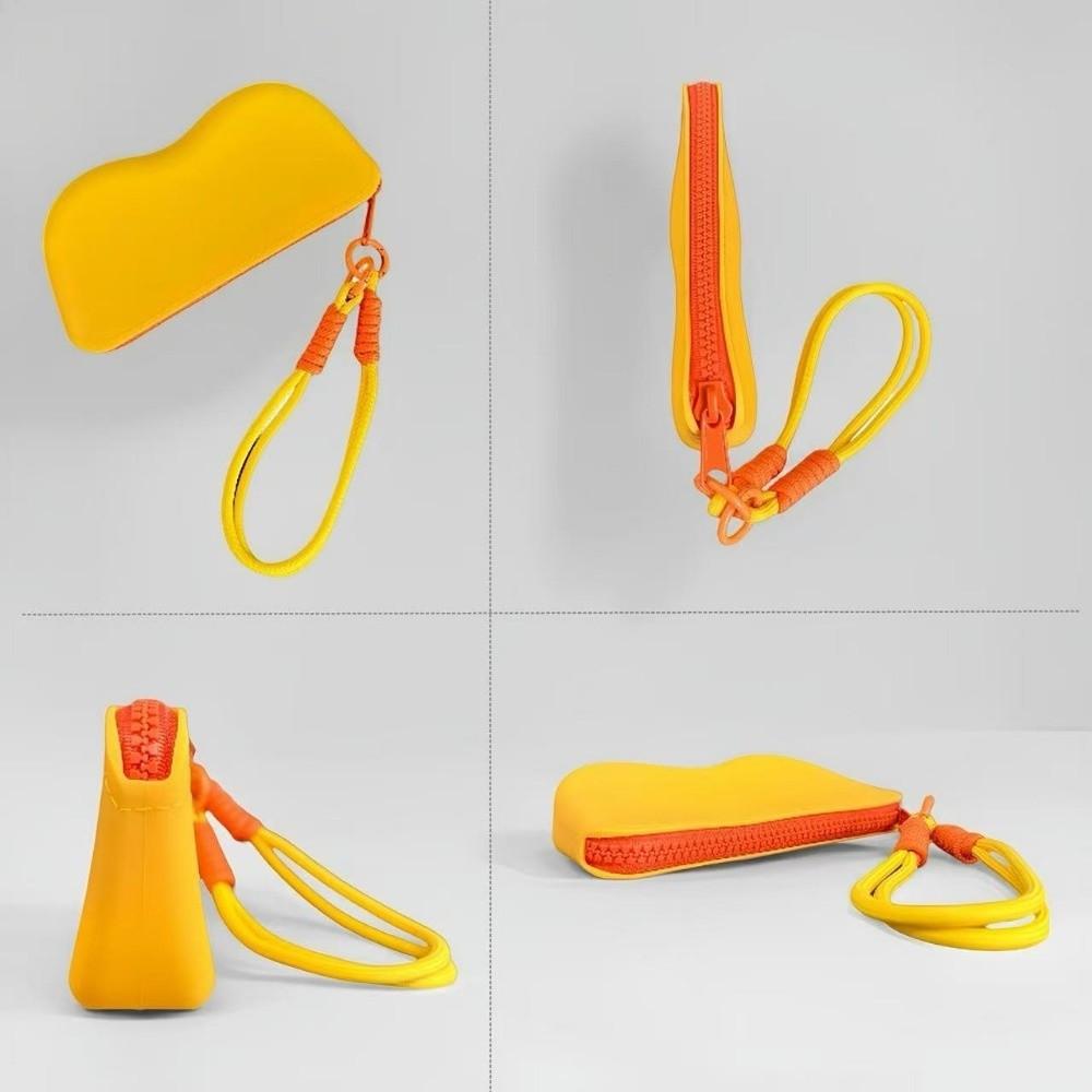 Bonbonfarbene Silikon-Brillentasche Weiche Silikon-Brillenetui für Outdoor-Aktivitäten