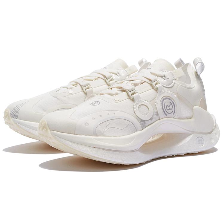 New LiNing Jueying CRC Cushioning Anti Slip Wear Resistant Breathability Low Top Sports Casual Shoes Men's White AZGS083-1