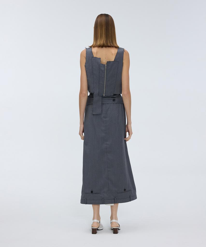 Meuameu Tied Detail Long Skirt