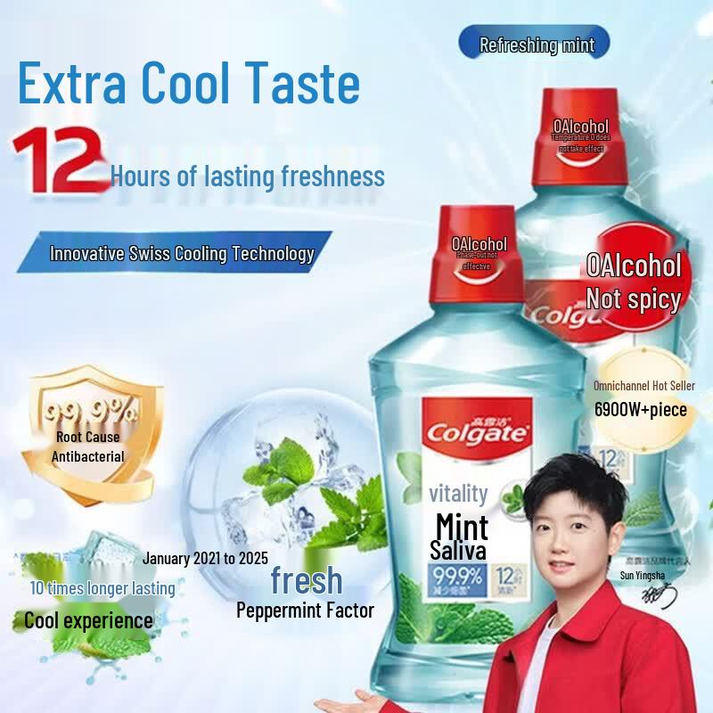 Colgate Fresh Mint Mouthwash 500ml