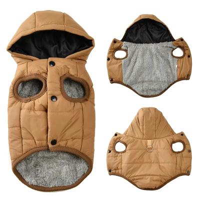 Herbst und Winter Haustier Warmer Verdickter Mantel Hund Baumwollmantel Weste Mit Hut Geeignet Für Kleine Und Mittelgroße Hunde Haustier Warme Westen