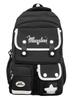 Nylon School Backpack For Students With Design And Letter Pattern For Campus Use