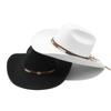 9.5Cm Big Brim Hemmed Woolen Hat Western Cowboy Gift Hat Men'S And Women'S Couple Hat Ethnic Felt Hat
