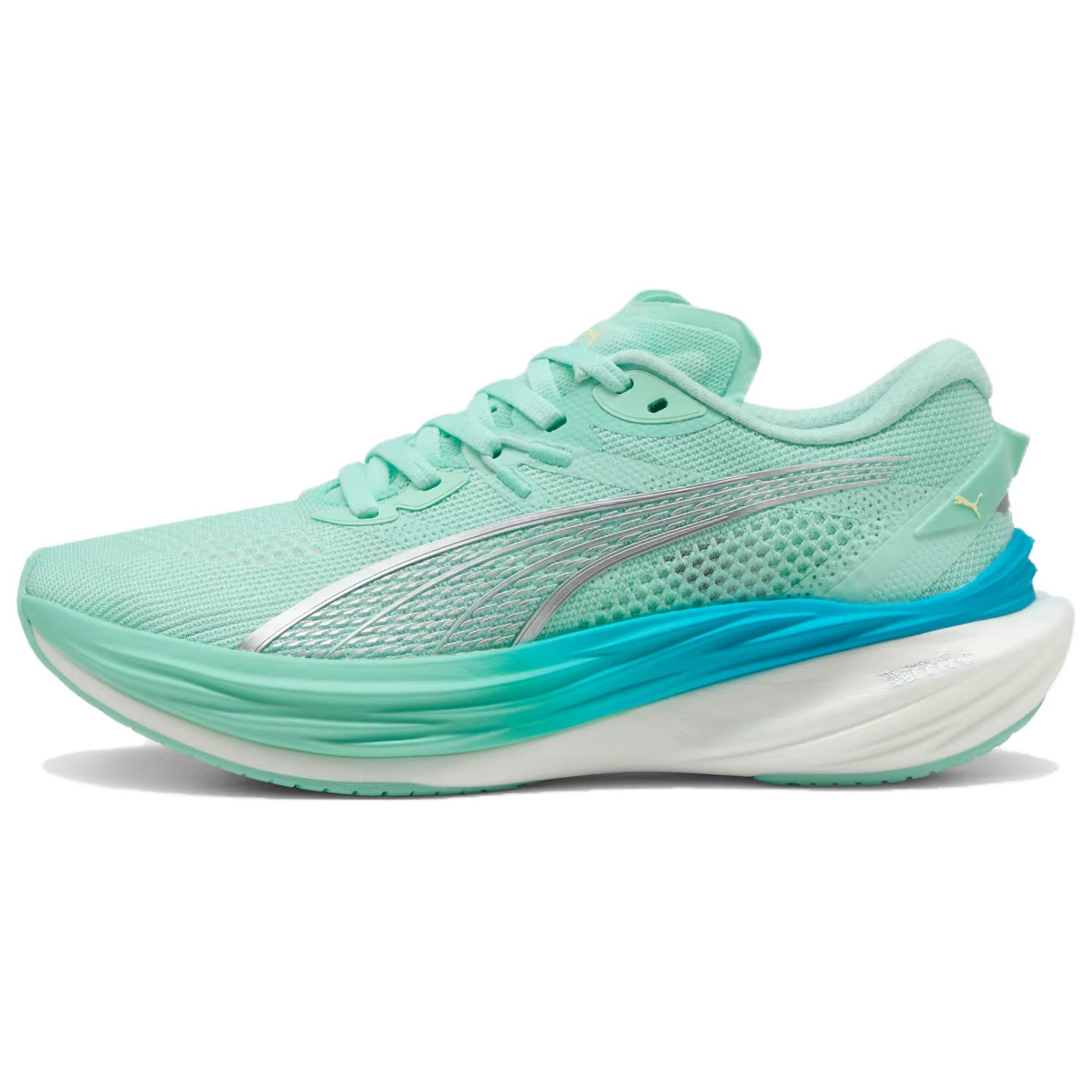 Puma Deviate Nitro 3 Mint Melt Женские кроссовки Зеленый Speed-Blue 309708-19 38.5