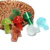 5Pcs/Lot 20×15mm Cat's Eye Beads Colorful Mushroom Shaped  Nonporous Accessories For Jewelry Production Diy Charm Pendant