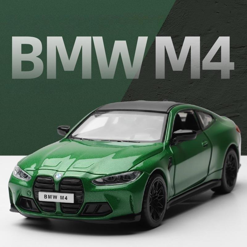 1/32 BMW M4 G82 Toy Car Model Diecast Metal Alloy Miniature Sound & Light Doors Openable Collection Gift for Children Boy Kid