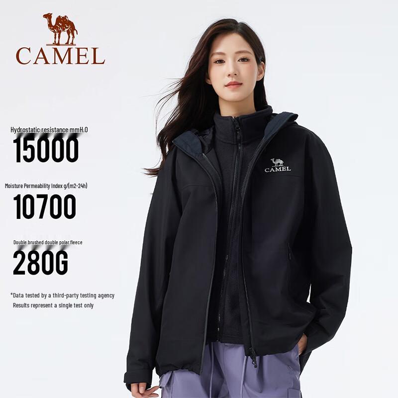 Unisex 3-in-1 Windproof Waterproof Outdoor Jacket