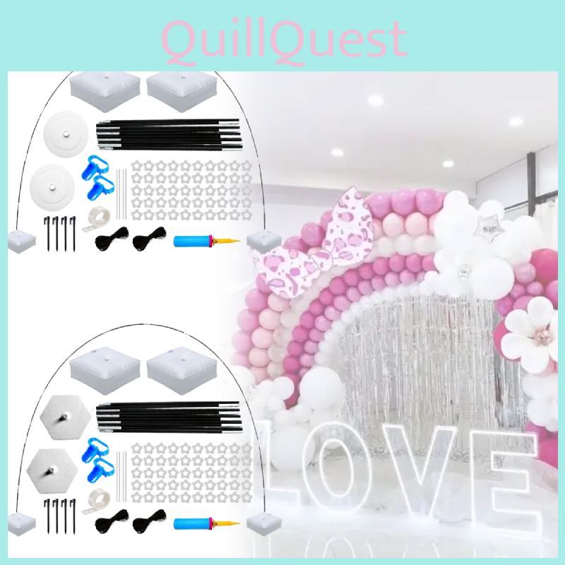 Balloon Arch Set With Plastic Frame And Water Bag Bases For Holiday Events And Celebrations