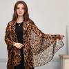 Trendy Leopard Print Cotton Shawl Wrap Woman Muslim Hijab Soft Pashmina Thin Scarf  Femme Headband Neckscarf  Stoles