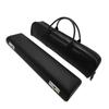 Flute Storage Case PU Leather Flute Case for 17 Holes Flute Flute Case Zippered Carry Handbag with Double Carry Handle