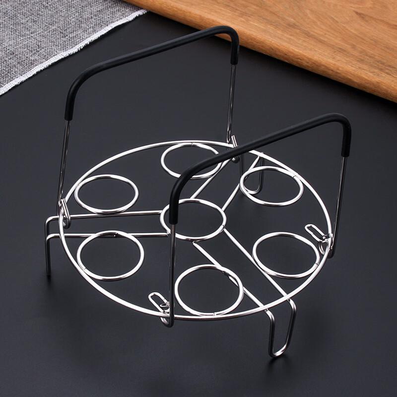 

Stackable Silicone 7-Hole Egg Steamer Rack Set
