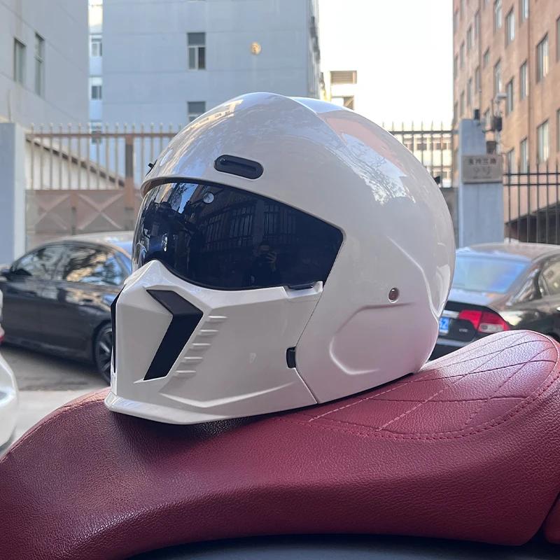 New Scorpion Retro Motorcycle Cascos Moto Locomotive Personality Multi-purpose Combination Helmet Half M L XL XXL XXXL