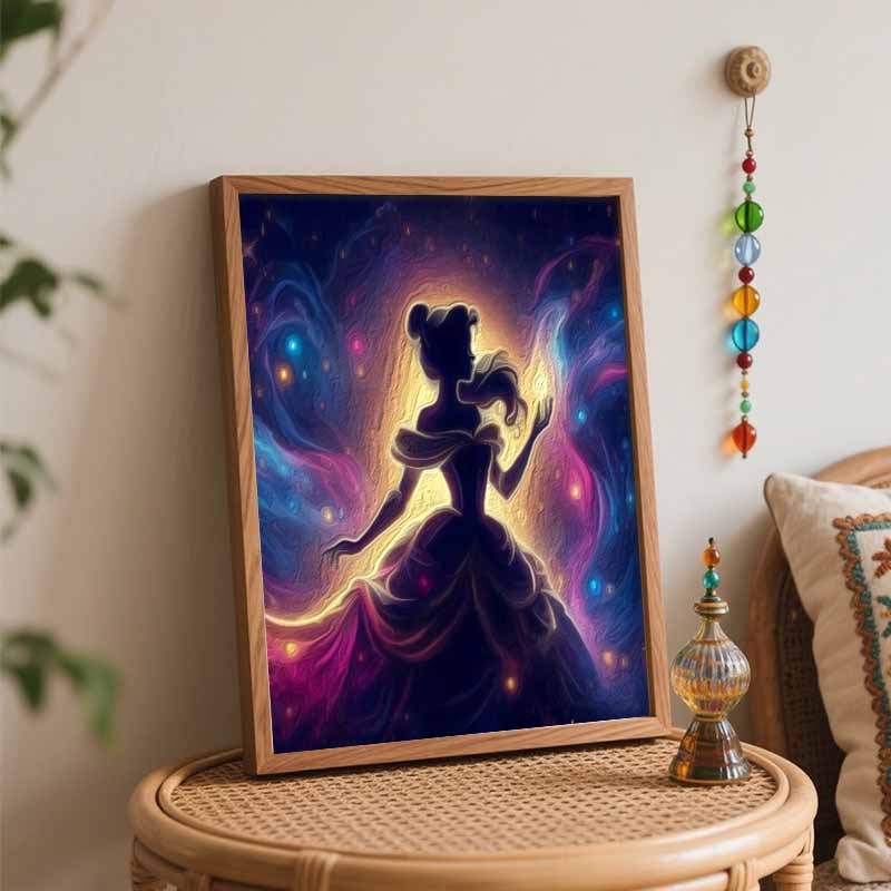 Disney Princess Galaxy Painting Kit Home Decor Craft Perfect Gift Idea for Art Lovers