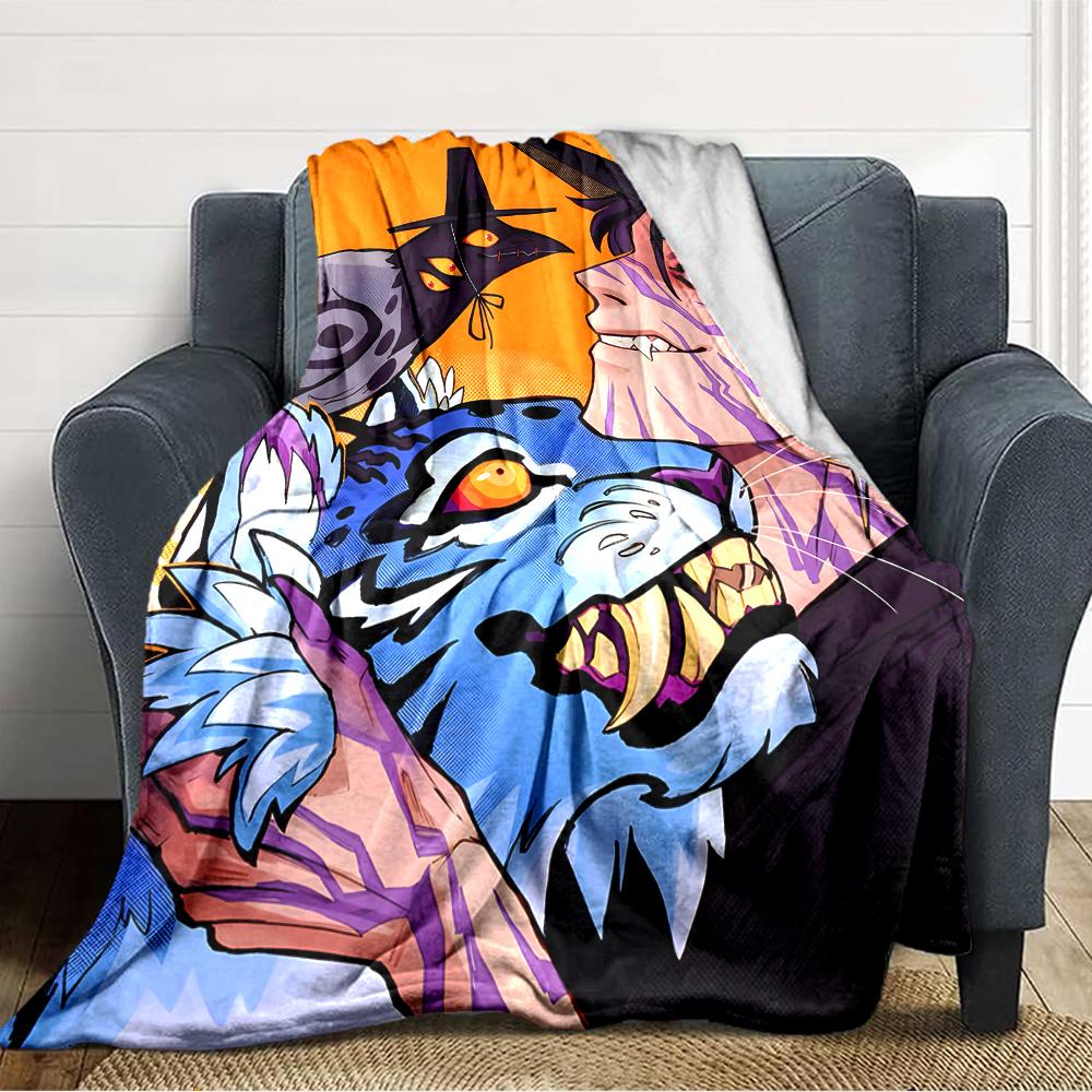 1pc KPop Demon Hunters25 Blanket, Gift, for Men and Women, Soft Blanket, Good for Sofa Bed Couch Travel, Lightweight Flannel Blanket