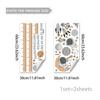 Cartoon Animal Height Chart Wall Stickers PVC Waterproof Removable Decals for Living Room 60x30cm Two-Piece Set