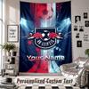 Wandbehang-Gobelin mit individuellem Namen & Text, RB Leipzig FC Dekorativer Gobelin für das Schlafzimmer