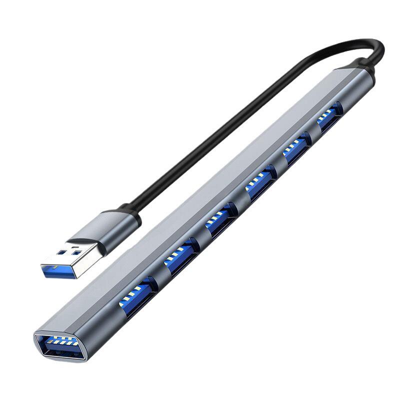 Aluminum Alloy 7-Port USB 3.0 Hub Expander & Docking Station