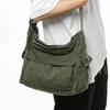 Washed Canvas Shoulder Bags Large Capacity Cott Biker Bags Korea Style Cloth Satchels Women 100% Cott Pastoral Tooling Bags