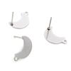 20pcs/Lot 316 Stainless Steel Geometric Star Moon Earring Stud Earring Posts Connector For DIY Earring Jewelry Making Supplies