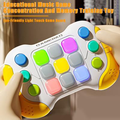 Fidget Toy Fast Push Music Game Toy Electronic Brain Memory Gamepad Educational Toy for Kids Teens Adults