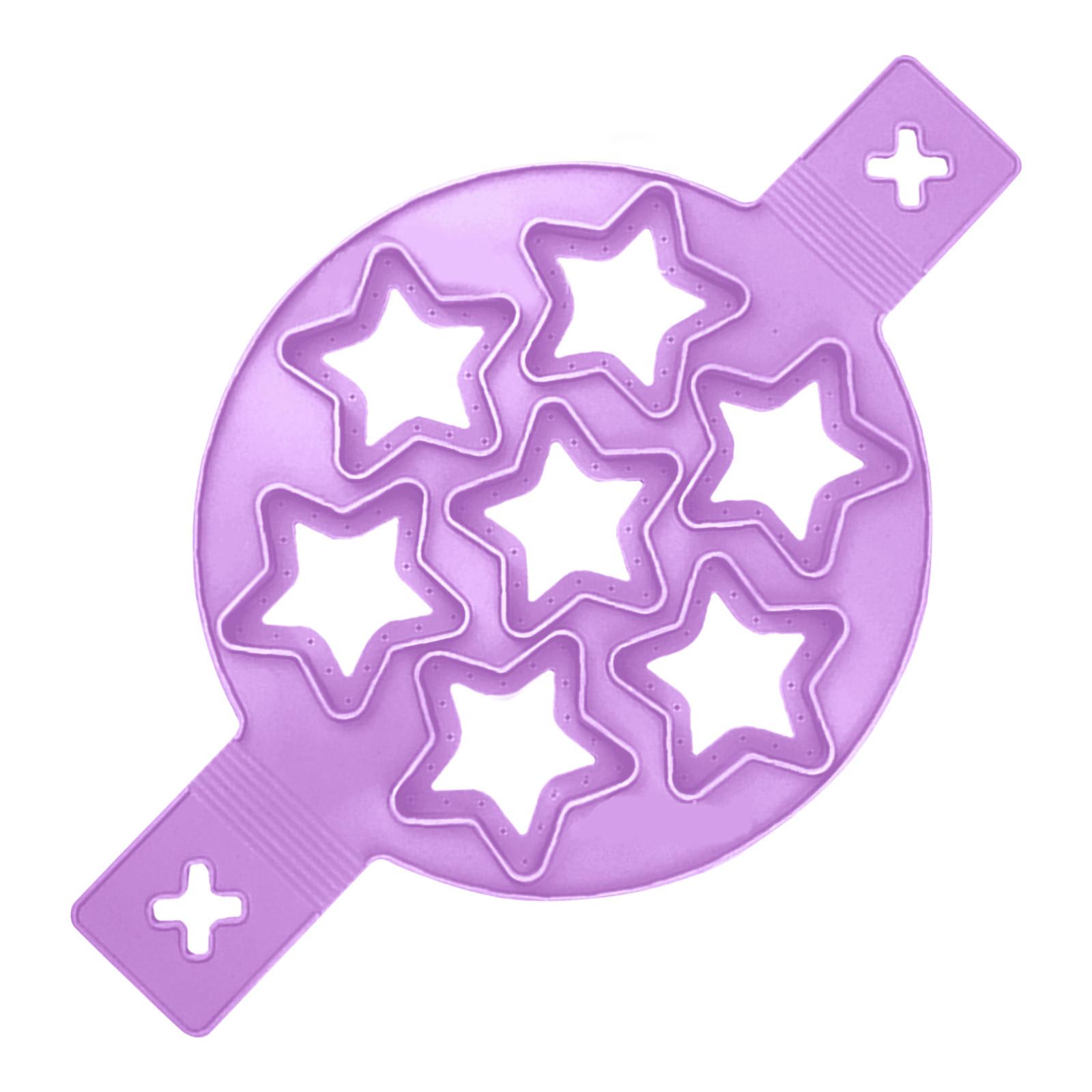 

Форми для млинців Flip Cooker - Силіконові форми для млинців 7 кіл Багаторазова антипригарна форма для яєць з кільцем Млинниця у формі серця Кругла форма для млинців зі зіркою One Size