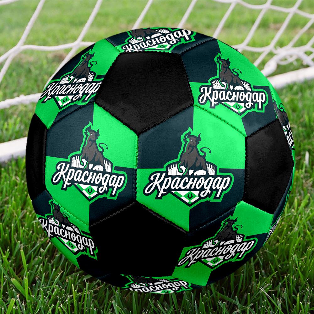 SIZE 5 FC Krasnodar Soccer Ball Colorful All Ages Machine Stitched PVC Competition Ready Durable High-Bounce