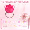 FairyKiss Rose Finger Ring Vibrator for Women Mini Clitoris Nipple Stimulator 10 Vibration Modes Adult Tease Sex Toys Massager