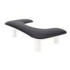 U Shaped Manicure Hand Rest Height Adjustatle Nail Arm Rest Stand Hand Rest Pillow for Nail Salon Black