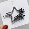 Elegant Blue Star Alloy Hair Clip - Minimalist Luxury Accessory