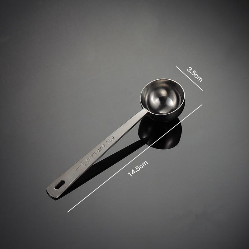Stainless Steel Multifunctional Coffee Food Tea Measuring Spoon Kitchen Accessories Baking Tools 10-15ML Solid Color Spoons