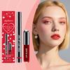 Zephoco Cherry Red Lip Liner & Gloss Set: Peel-Off, Natural Color, Moisturizing, Daily Wear.
