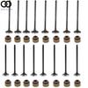 Intake Exhaust Valves W/ Seals For Honda Civic 92-05 Del Sol D16Z6 D17A1 A2