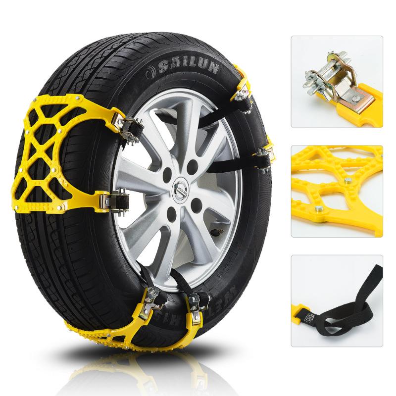Universal Polyurethane Anti-Skid Snow Chains for Sedans & SUVs