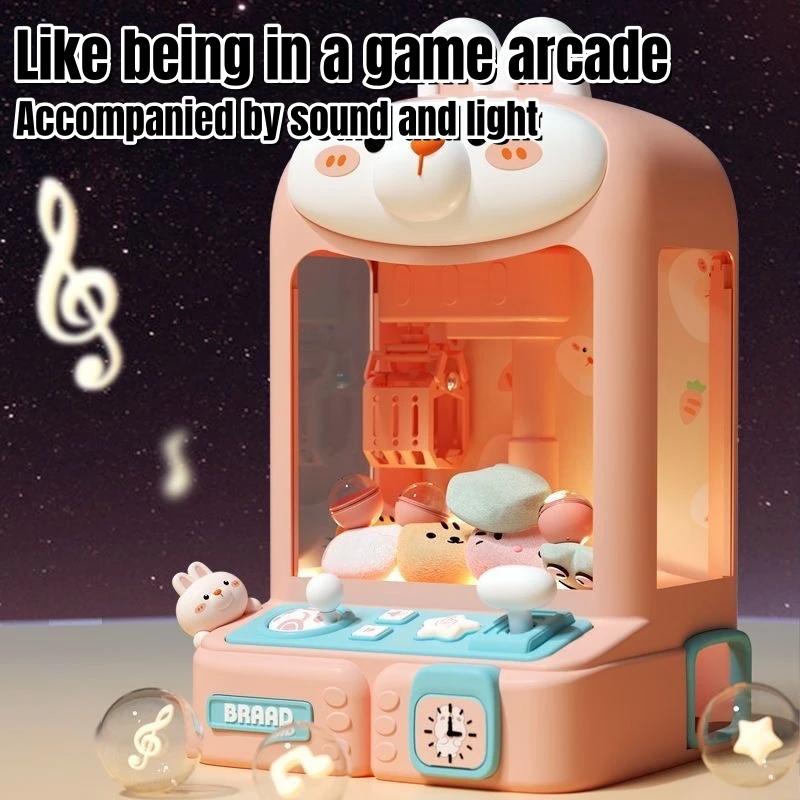 Children Doll Vending Machine Toys Diy Twisted Egg Plush Prizes Vending Mini Claw Doll Machines Birthday Christmas Gift For Kids
